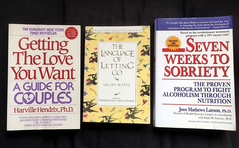 3 Books On Sobriety Getting The Love You Want A Guide For Couples The Language Of Letting Go Seven Weeks To Sobriety Self Help