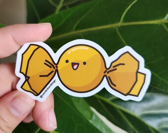 Pegatina de caramelo de caramelo / Kawaii, resistente al agua y a la decoloración