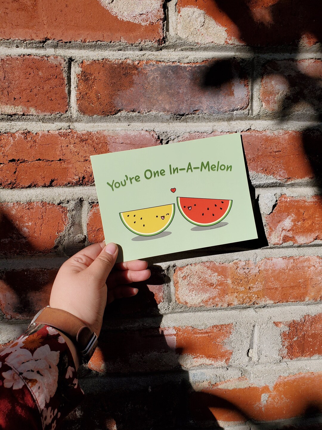You're One in a Melon Post Card | Greeting Card, Birthday, Wedding ...