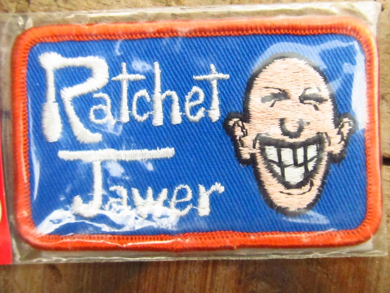 Vintage 1970's CB Ratchet Jaw Patch Voyager Trucker CB Patch Ratchet