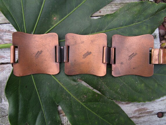 Vintage  Solid Copper Bracelet - Copper Jewelry B… - image 5