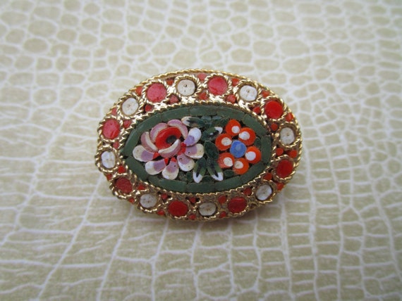 Vintage by Misty Louis Vuitton Mirrored Mosaic Brooch