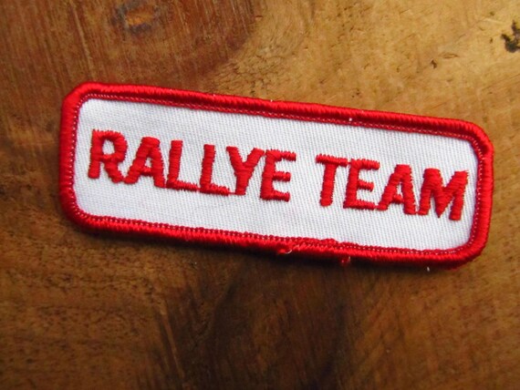 Vintage Rallye Racing Team Patch - Rallye Car Racing Patch - Racing Team Uniform Patch