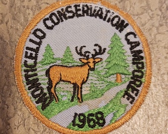 Monticello Conservation Camporee Boy Scouts Patch Badge 1968