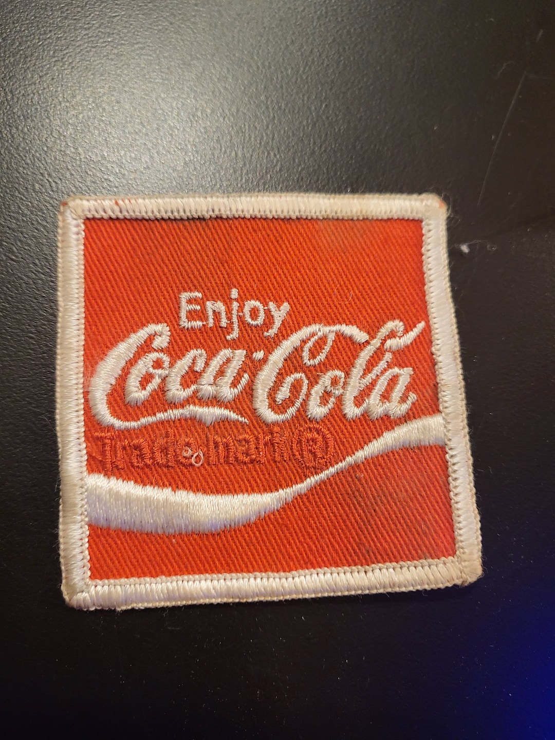 3 patchs en tissu rouge vintage Enjoy Coca-Cola Coca-Cola Coke Soda