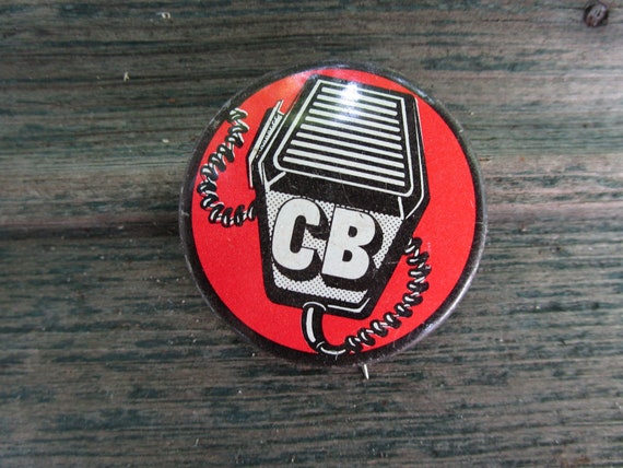 Vintage 1970's  CB Pinback Button - CB Pin - Hous… - image 2