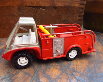 Hubley Toy Fire Truck - 1960s Metal Toy Hubley