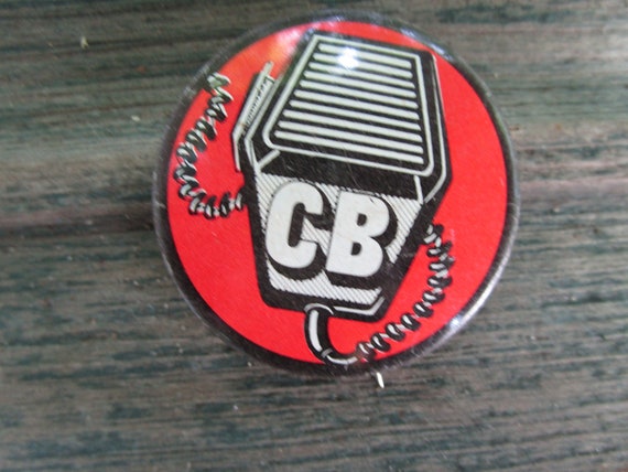 Vintage 1970's  CB Pinback Button - CB Pin - Hous… - image 1