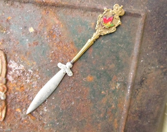 Vintage  Souvenir Canada Letter Opener - Quebec Souvenir Letter Opener - Canada Maple Leaf Letter Opener