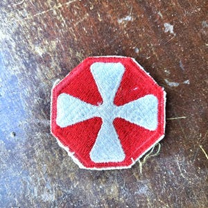 Vintage WW2 US Army 8th Army Class A Patch Badge
