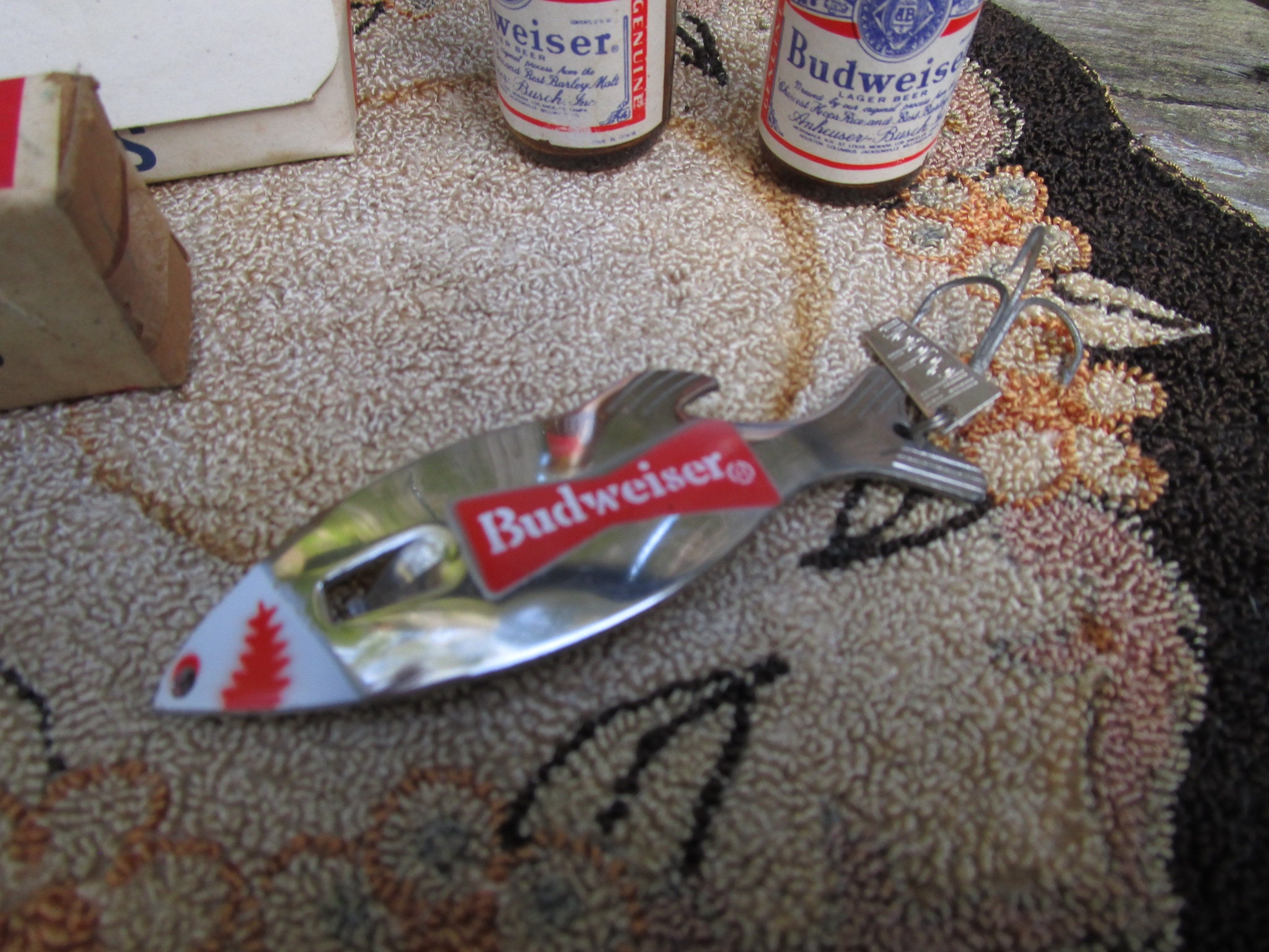 Vintage Budweiser Fishing Lure - Budweiser Growler Heddon Lure - Budweiser  Bottle Opener Fishing Lure