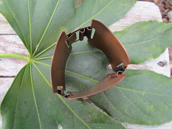 Vintage  Solid Copper Bracelet - Copper Jewelry B… - image 7