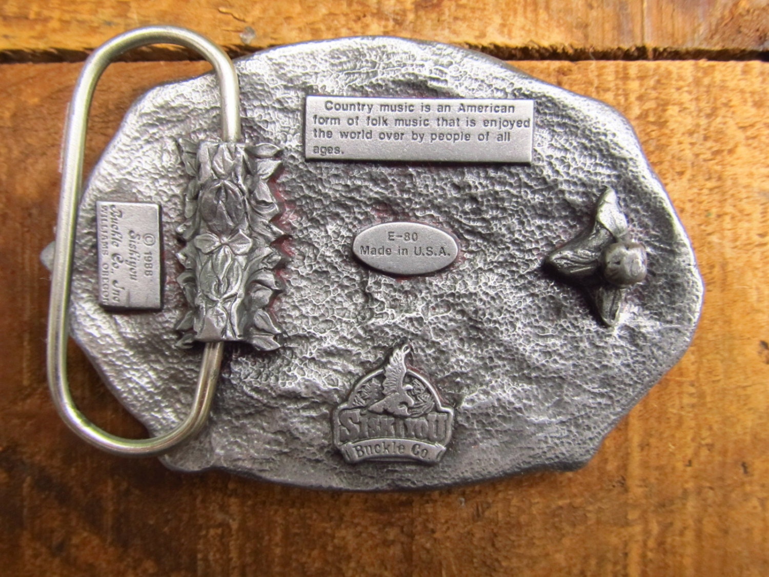 Vintage Siskiyou Buckle Company 1980's Native American