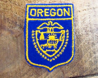 Vintage Oregon Patch - Oregon Souvenir Patch - Oregon Voyager Sampson's Badge Patch