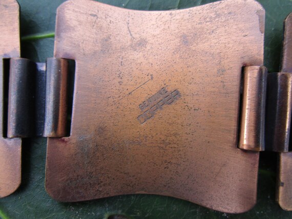 Vintage  Solid Copper Bracelet - Copper Jewelry B… - image 6