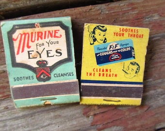 Vintage Advertising Matchbook - Drustore Advertising - Match Cover Collectors Matchbook