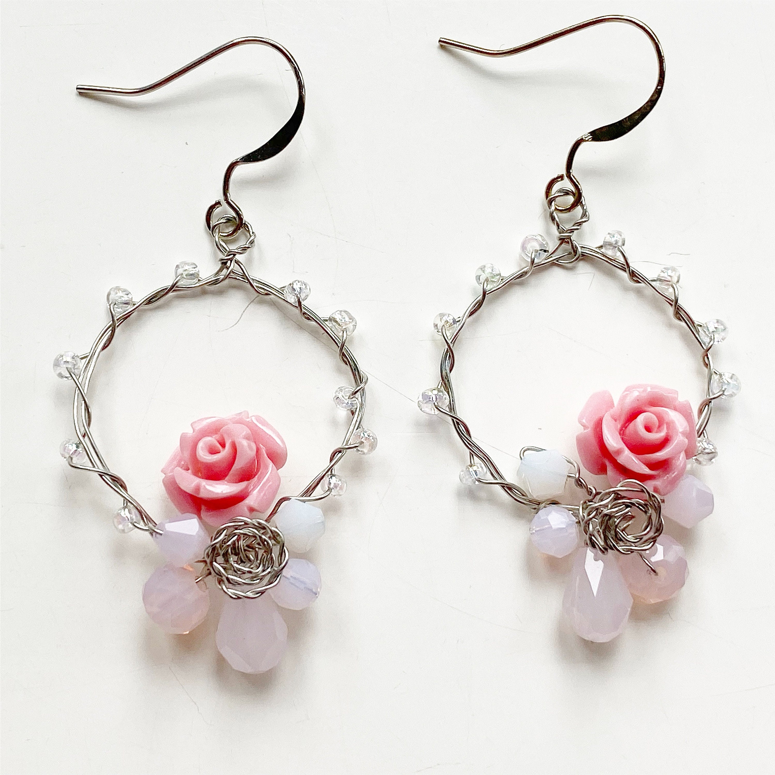 Pastel pink earrings Fashion earrings summer fashion mint Etsy