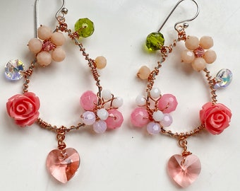 Hoop earrings, fashion jewellery, gifts shop uk, summer fashion, colourful earrings.