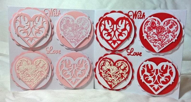 Four Decorative Hearts image 1