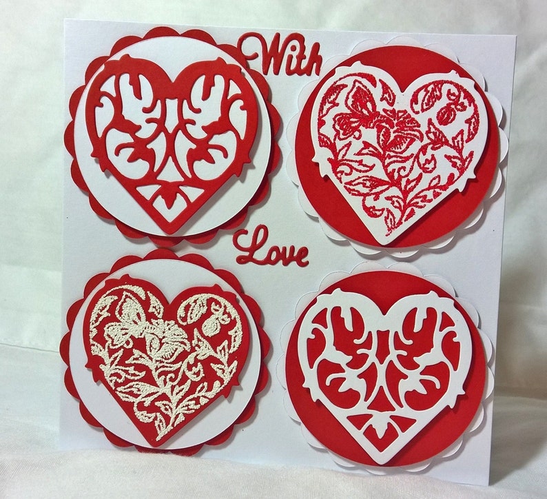 Four Decorative Hearts image 3