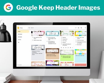 Google Keep Header Images - Family Week Pack - Script Font