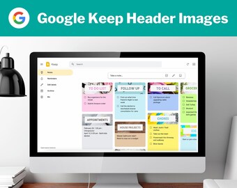 Google Keep Header Images - Family Week Pack - Stencil Font
