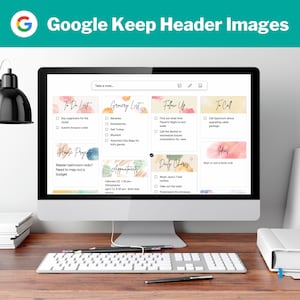 Google Keep Header Images - Watercolor - Script