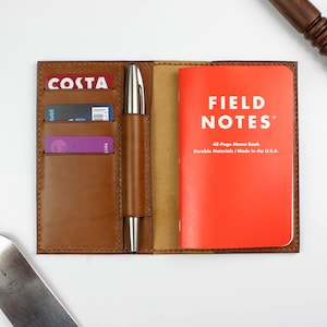 Cuero Field Notes cubierta-cuero Notebook cover- Cubierta de cuero Moleskine- Cubierta de cuaderno hecha a mano
