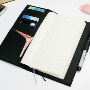 Leather cover for Hobonichi Weeks or Weeks Mega edition , Hobonichi leather cover wallet image 7