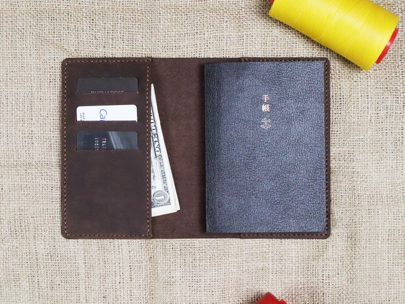 Hobonichi Cover, A6 Leather Journal Cover, A6 notebook cover, Free Monogrammed initials, Free Etsy shipping image 2