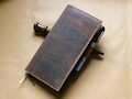 Leather cover for Hobonichi Weeks  or Weeks "Mega"  edition , Hobonichi  leather cover wallet product logo