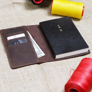 Hobonichi Cover, A6 Leather Journal Cover, A6 notebook cover, Free Monogrammed initials, Free Etsy shipping image 3