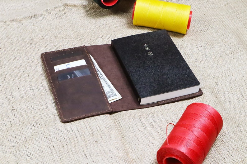 Hobonichi Cover, A6 Leather Journal Cover, A6 notebook cover, Free Monogrammed initials, Free Etsy shipping image 3