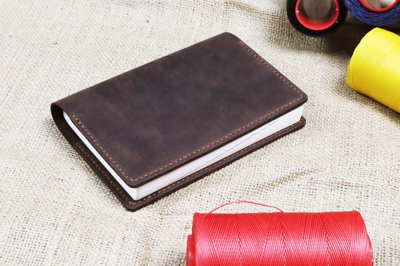 Hobonichi Cover, A6 Leather Journal Cover, A6 notebook cover, Free Monogrammed initials, Free Etsy shipping image 5