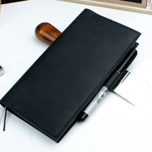 Leather cover for Hobonichi Weeks or Weeks Mega edition , Hobonichi leather cover wallet image 6