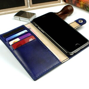 Funda de billetera para iPhone 8, billetera para iPhone, cartera de funda iPhone 8+ - Monogramming gratis