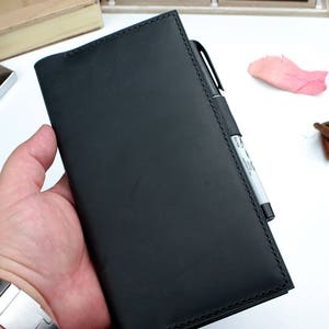 Leather cover for Hobonichi Weeks or Weeks Mega edition , Hobonichi leather cover wallet image 10