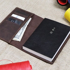 Hobonichi Cover, A6 Leather Journal Cover, A6 notebook cover, Free Monogrammed initials, Free Etsy shipping image 1