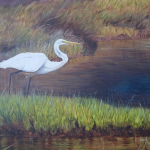 Wydruki i karty ~ Snowy Egret Stillness