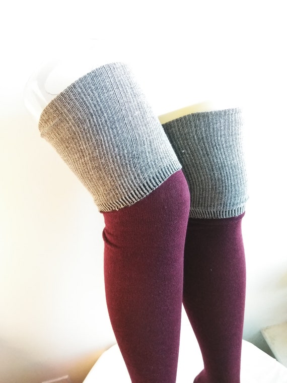 Green and Black Thigh High Socks | Etsy 