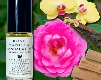 Rose Vanilla Sandalwood Aroma Roller