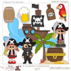 Pirate Clipart - Classroom Clipart - Teacher Clipart - Pirates Clipart - Kids Clipart - Learning Clipart