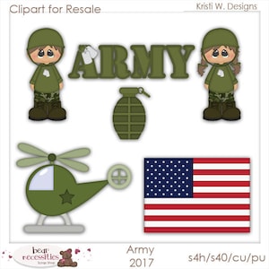 Army Clipart - Classroom Clipart - Teacher Clipart - Military Clipart - Kids Clipart - Learning Clipart - USA Clipart - American Clipart