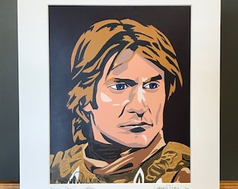 11x14 Limited Edition Hand Signed MATTED PRINT "Jaime's Game" - Game Of Thrones Pop Art - Jaime Lannister Nikolaj Coster-Waldau GoT