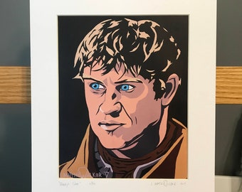 11x14 Limited Edition Hand Signed MATTED PRINT "Ramsay's Game" - Game Of Thrones Pop Art - Ramsay Bolton Iwan Rheon Winterfell GOT villain