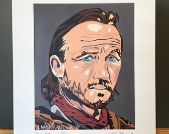11x14 Limited Edition Hand Signed MATTED PRINT "Bronn's Game" - Game Of Thrones Pop Art - Jerome Flynn GoT Jaime Tyrion Lannister sellsword