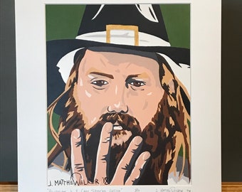 Pilgrimage Music & Cultural Festival 11"x14" CHRIS STAPLETON 2018 Headliner Print - Franklin Tennessee - country music Traveller From A Room