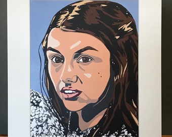 11x14 Limited Edition Hand Signed MATTED PRINT "Gilly's Game" - Game Of Thrones Pop Art - Hannah Murray GoT Samwell Tarly Free Folk Wildings