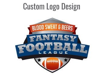 Fantasy football, sports logo design, custom logo