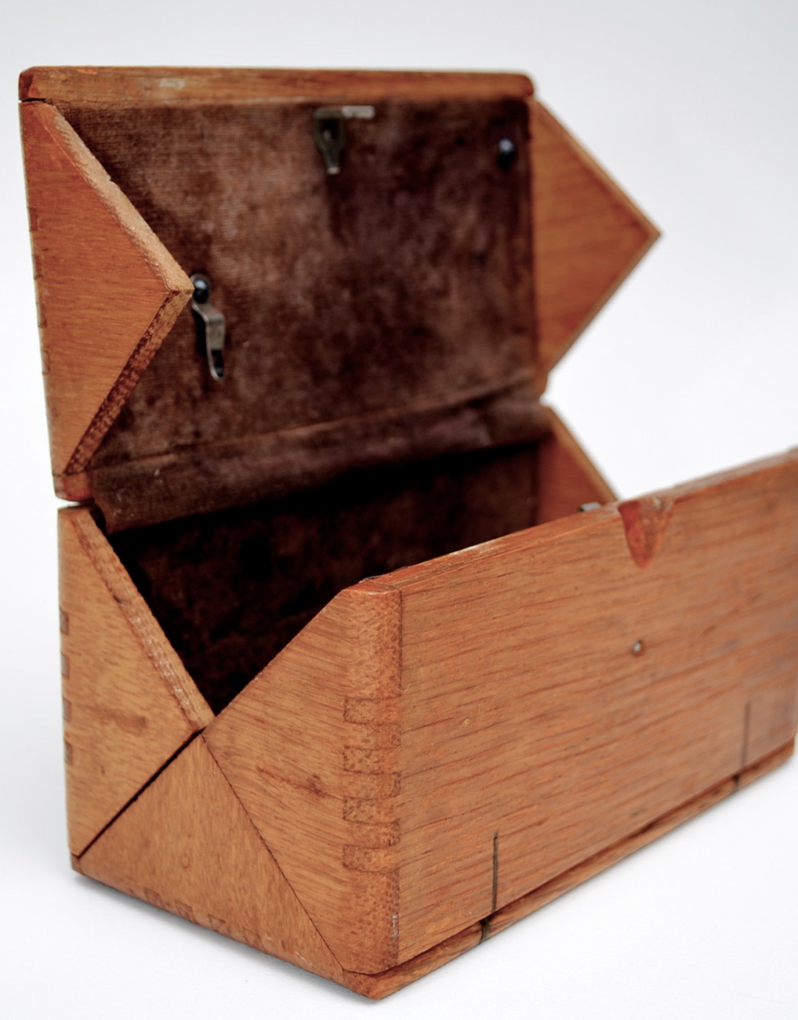 Antique Singer Sewing Oak Folding Wood Box Etsy